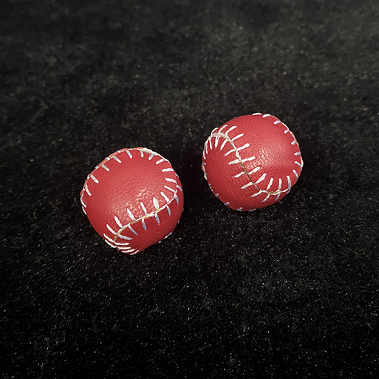 皮质磁力球套装(红色,2.2cm,1普通球+1磁力球)