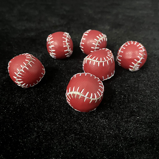 皮质普通球(红色,2.2cm)